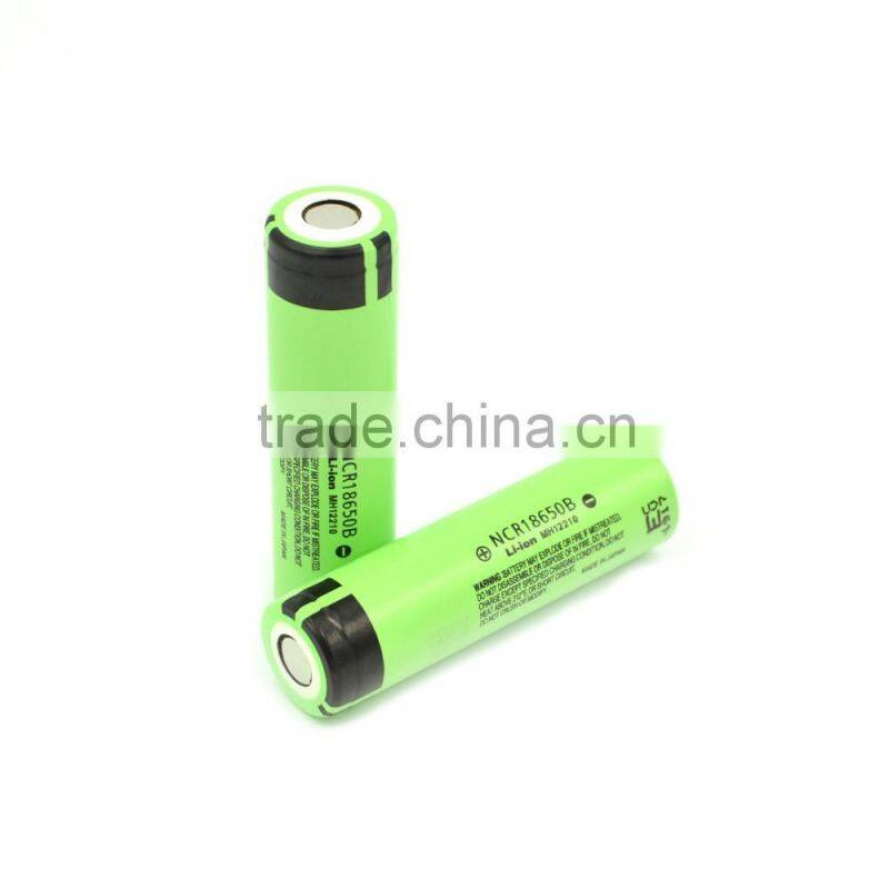 High Quality Ncr18650b 3.7v 3400mAh Rechargeable Li-ion Battery,NCR18650B 3400mAh 3.7V rechargeable battery use for flashlight