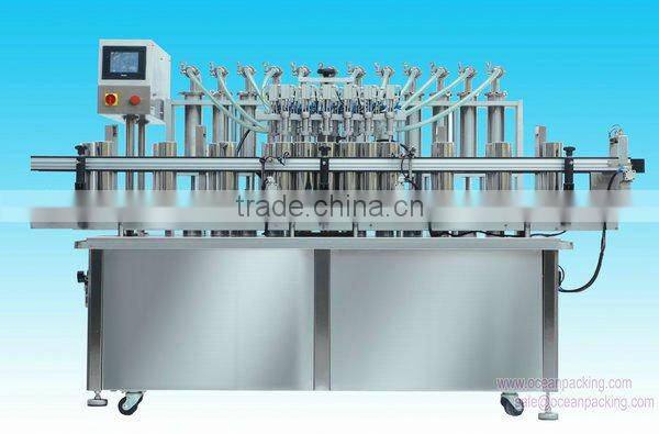 12 nozzles Automatic conveyor belt liquid filling machine for production line