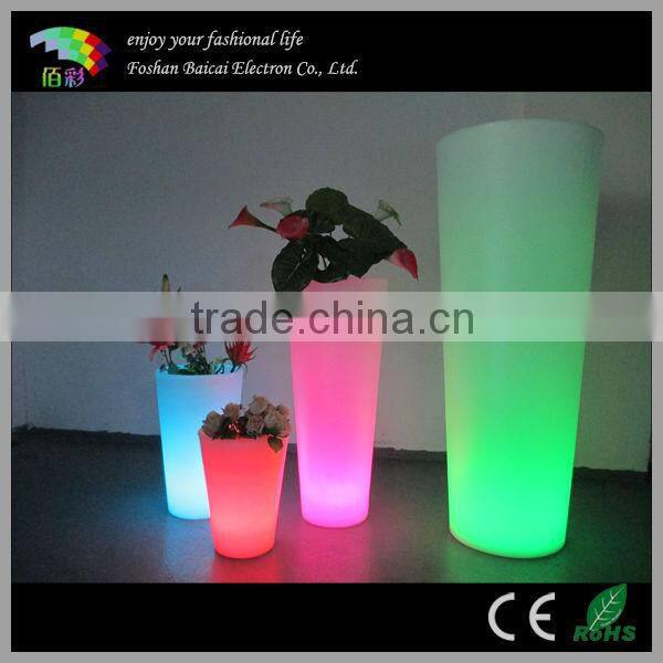 LED Tall Plastic Vases large Light