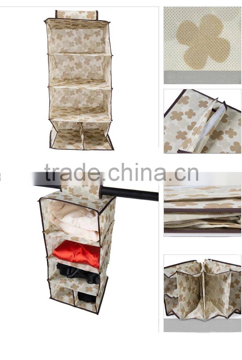 Fashion non woven hanging organizer closet