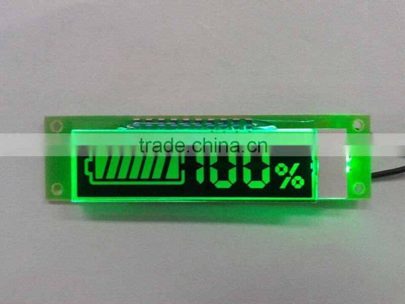 character small charger lcd display ,custom battery display ,white led