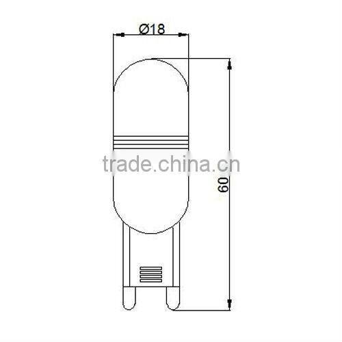 2.5W G9 LED Bulb with 6pcs 5630SMD
