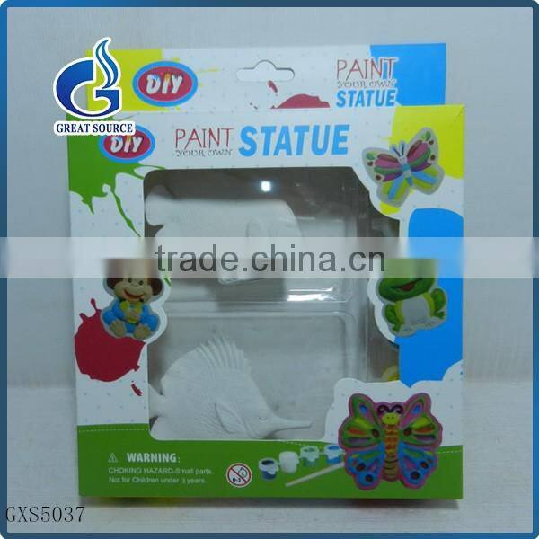 kids paint your own ceramic paint DIY fish painting kits 6 colors and 1brush