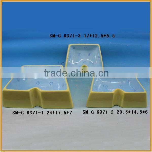 new design ceramic pet bowl dog bowl feeder for the pet