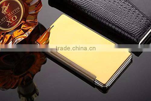 Samco Luxury Electroplated Smart Mirror for Huawei Ascend Mate 8 Flip Leather Cover Case