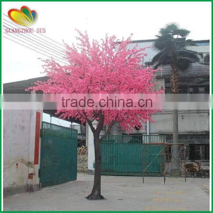 Wholesale artificial pink peach cherry blossom tree for home decoration