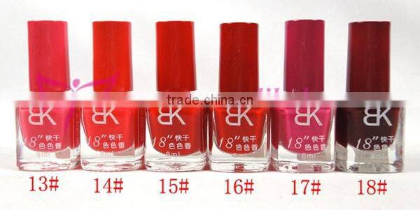 2015 new colors bk fast dry nail lacquer with 42 colors