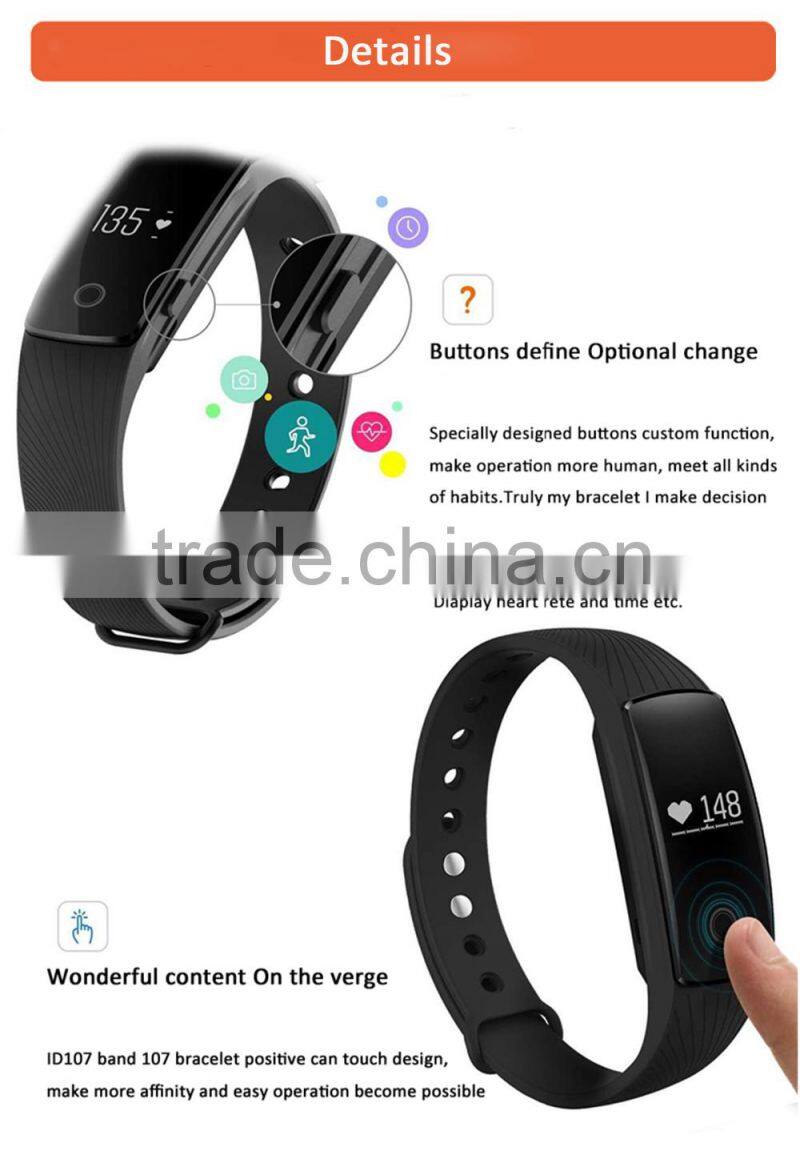 Smart Band Bluetooth 4.0 Smart Bracelet Heart Rate Monitor Wristband Fitness Tracker smartband for Android iOS