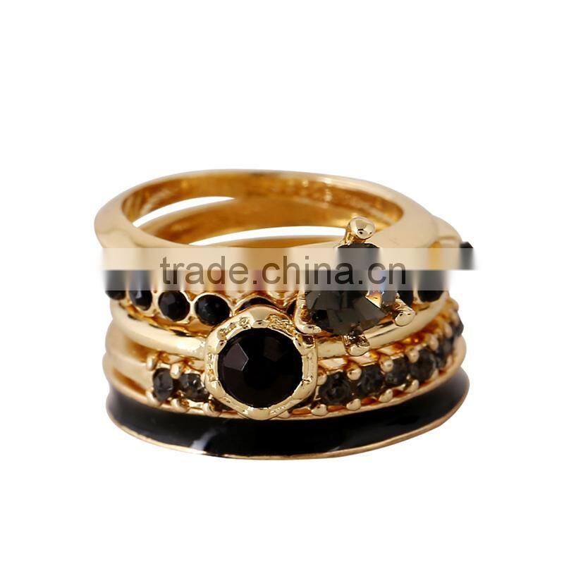 2016 Wholesale China Fashion Glod Lightning Skull Joint Tail Rings