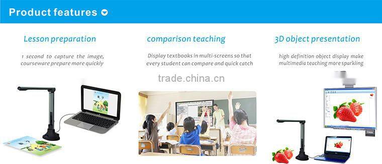 High speed smart classroom equipment document camera visualiser