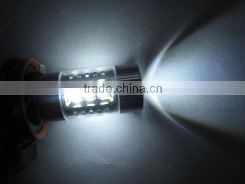 Super white 80W Sel chip H11 LED projector bulb for MAZDA 3 2014 foglights