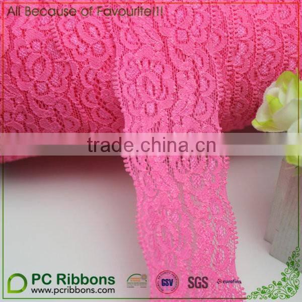 MOQ 100 yards 2" lace elastic