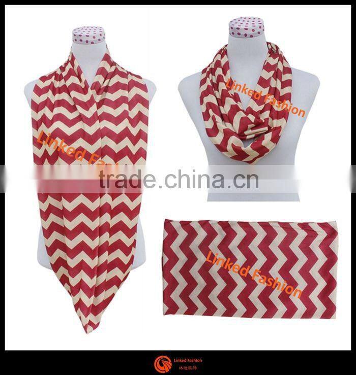 Nursing Cover Nursing Scarf Breastfeeding cover circle infinity scarf blue stripe scarf