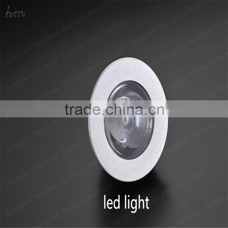 wholesale square concealed mounted thermostatic shower mixer rainfall shower head set with 6pcs big led light