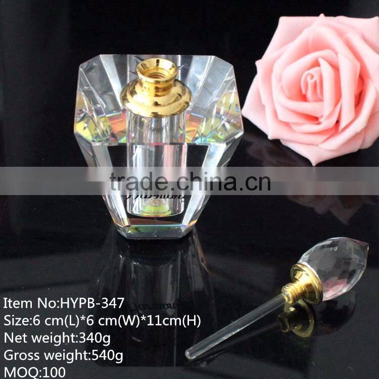 refillable k9 crystal high quality perfume essential oil bottle