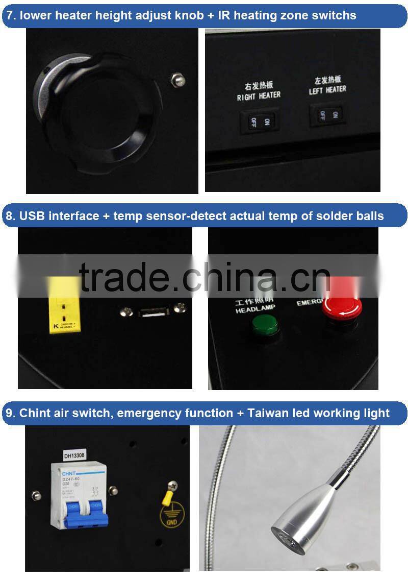 Dinghua bga mobile and laptop infrared repair station for xbox 360 ps2 ps3 repair DH-B1