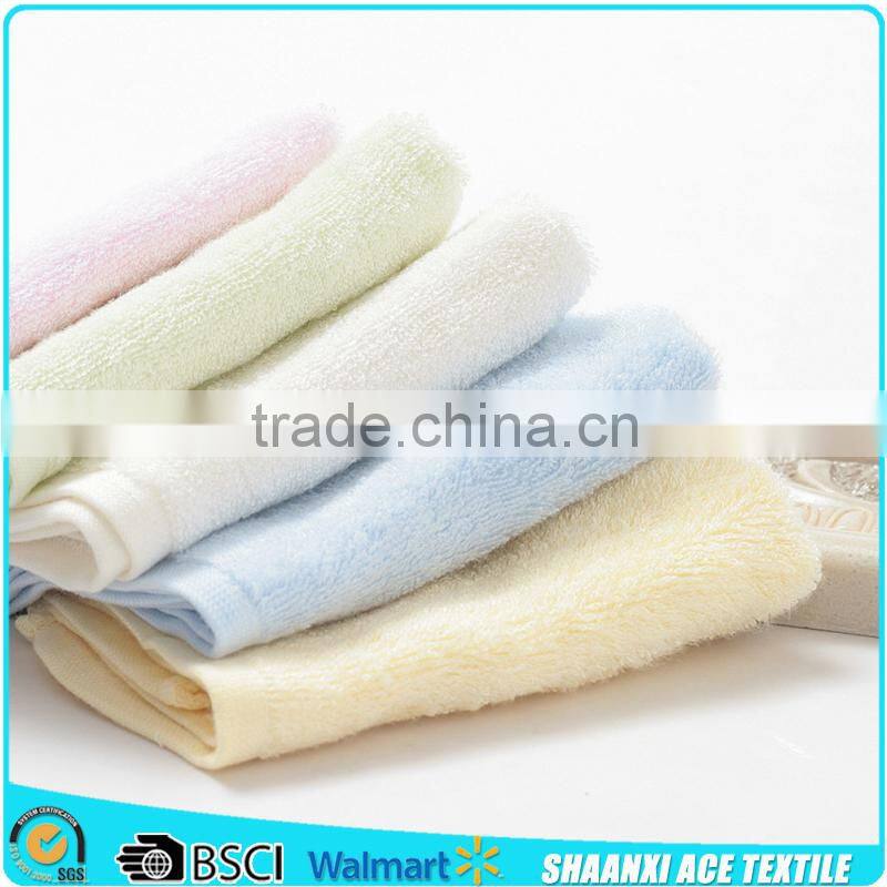 Factory wholesale cotton material solid color cheap face towel fabric