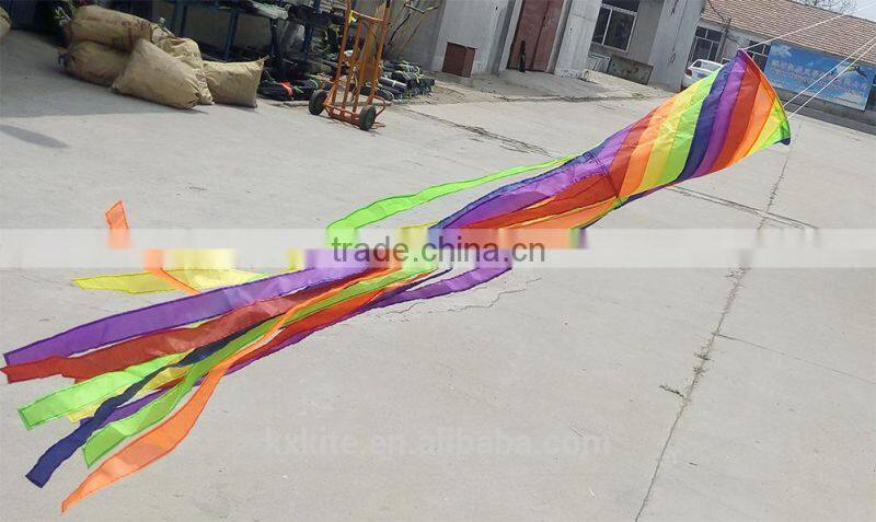 decorative multi color striped windsocks big size from kite factory