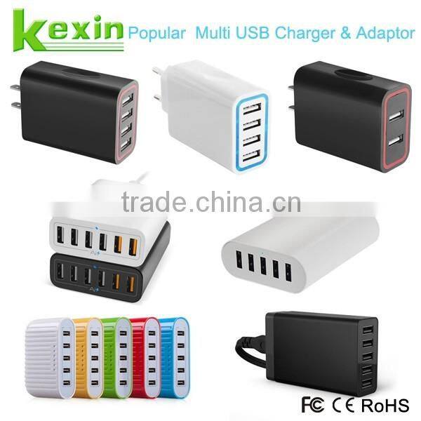 Newest and Popular Smart Wireless USB Hub Port 60W 8 USB Port Micro USB Wireless Charger for USB Device