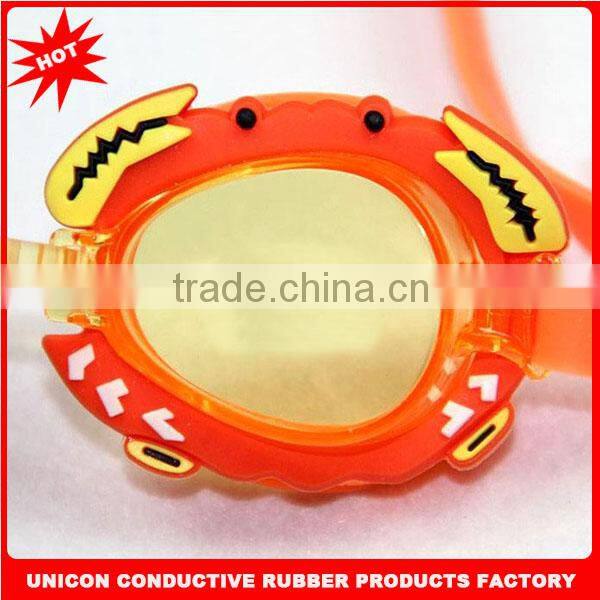 2014 Newest anti-fog silicone cartoon kids swimming goggle with variouis design and perfect uv protection swim goggles