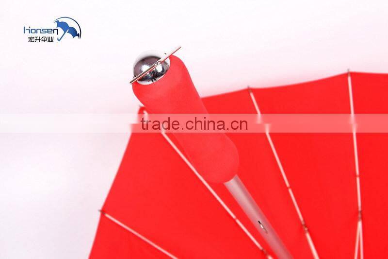 Red Custom Shape Wedding Heart Shape Umbrella