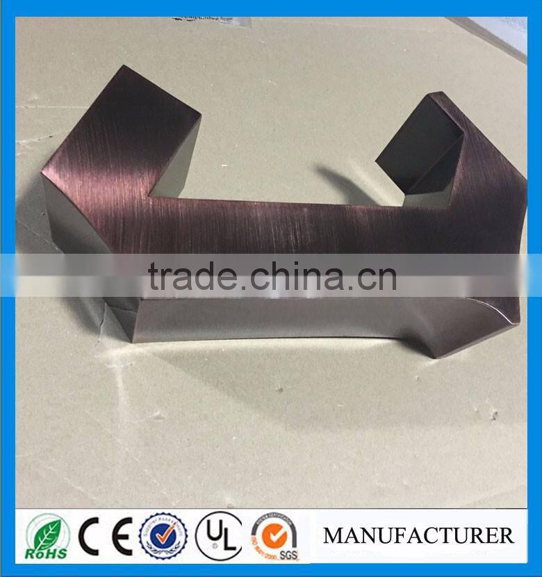 Custom made letters, decorative metal word signs