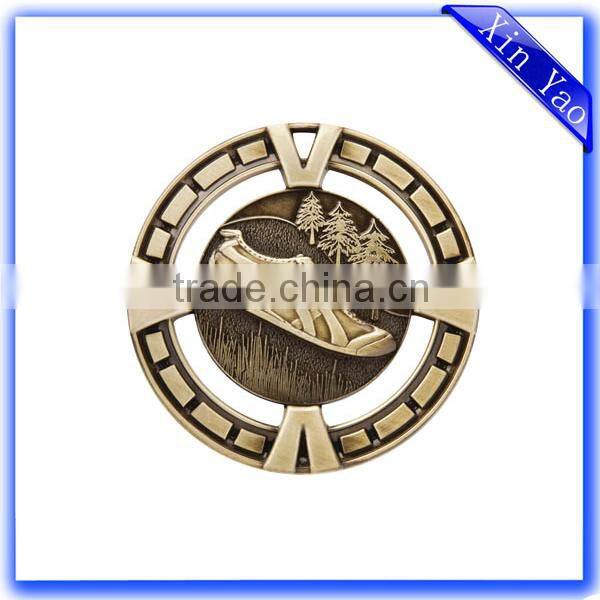 Promotion zinc alloy engraved sport custom design medal