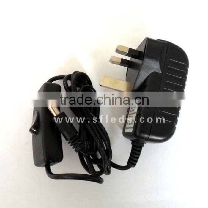 DC12V 1A US rules in the regulation black button lamp switching power supply 12W power adapter