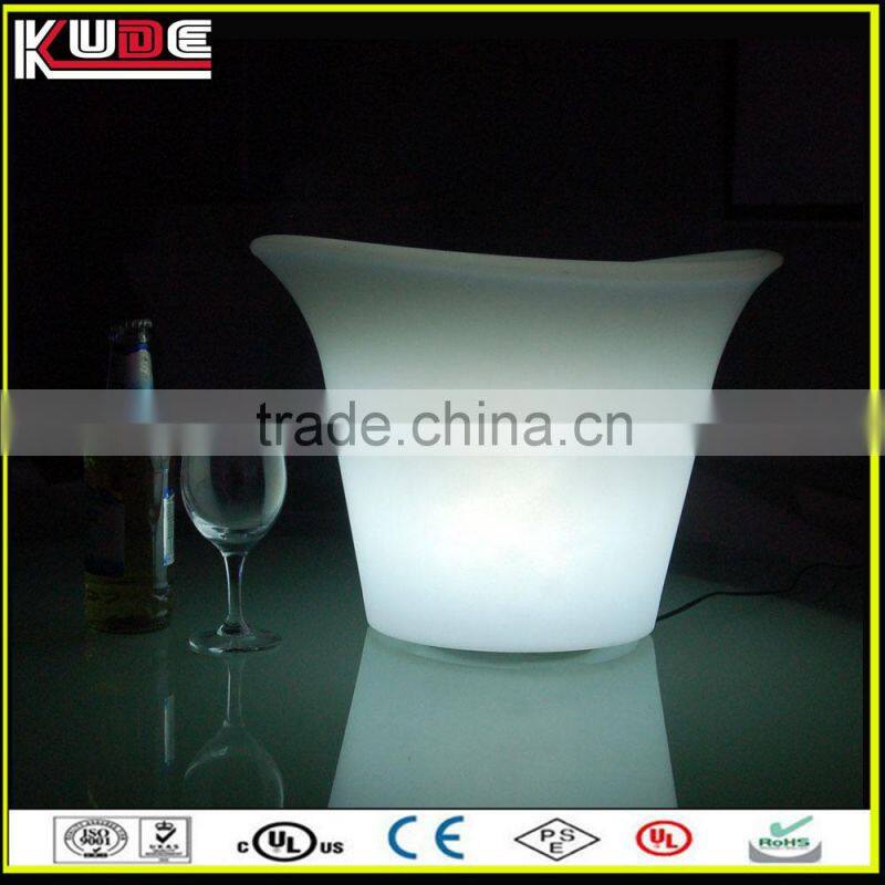 16 color changing luminous plastic beer rechargeable led ice bucket for party