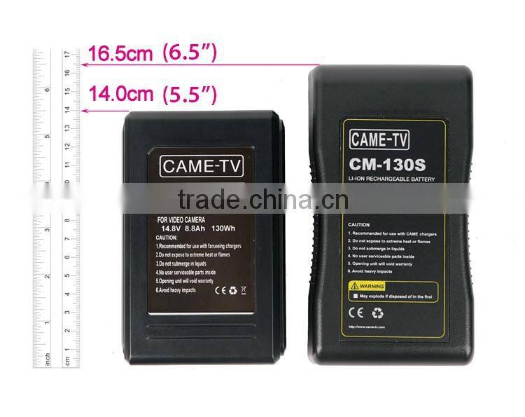 CAME-TV Compact V-Mount Li-ion Battery 130Wh Camera Battery