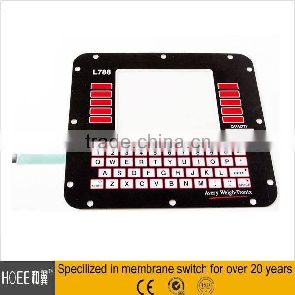OEM tactile flexible membrane switch technology touch screen keyboard
