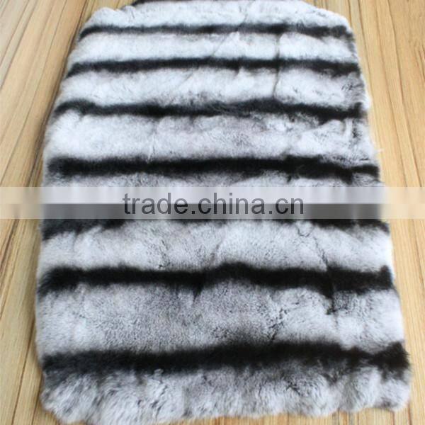 High Quality Luxurious Chinchilla Fur Rex Rabbit Fur Pelts for Coat