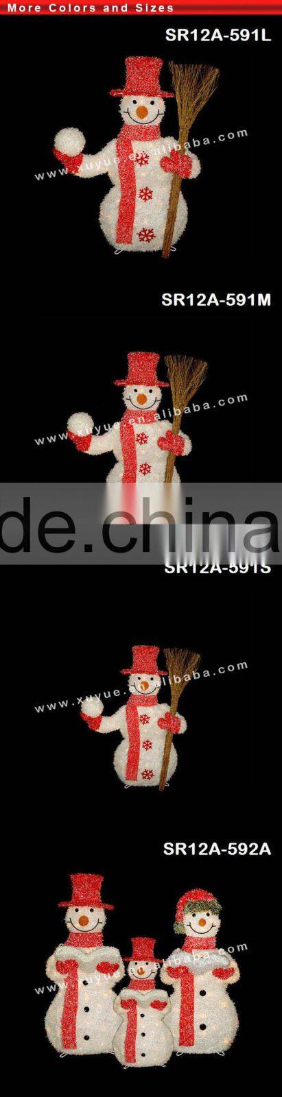 LED silver christmas Snowman light/ golden Christmas santa light (Outdoor MOQ: 200PCS GS/CE/UL)