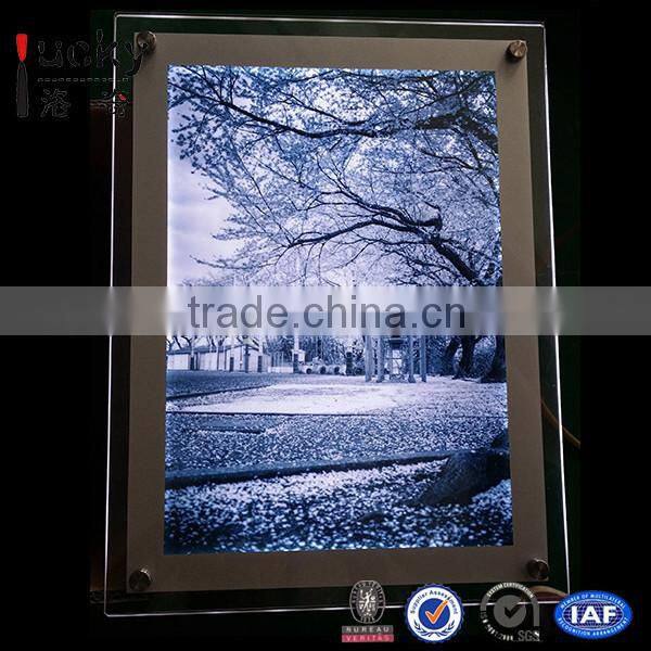 Led light box advertise unique design acrylic slim light sign with picture