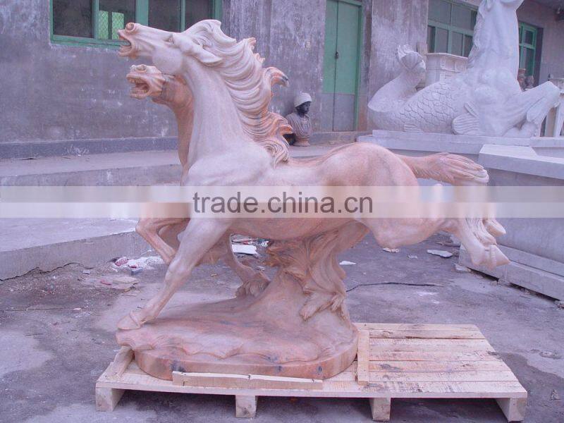 Modern decorative 100% hand-craved natural marble granite monument vase