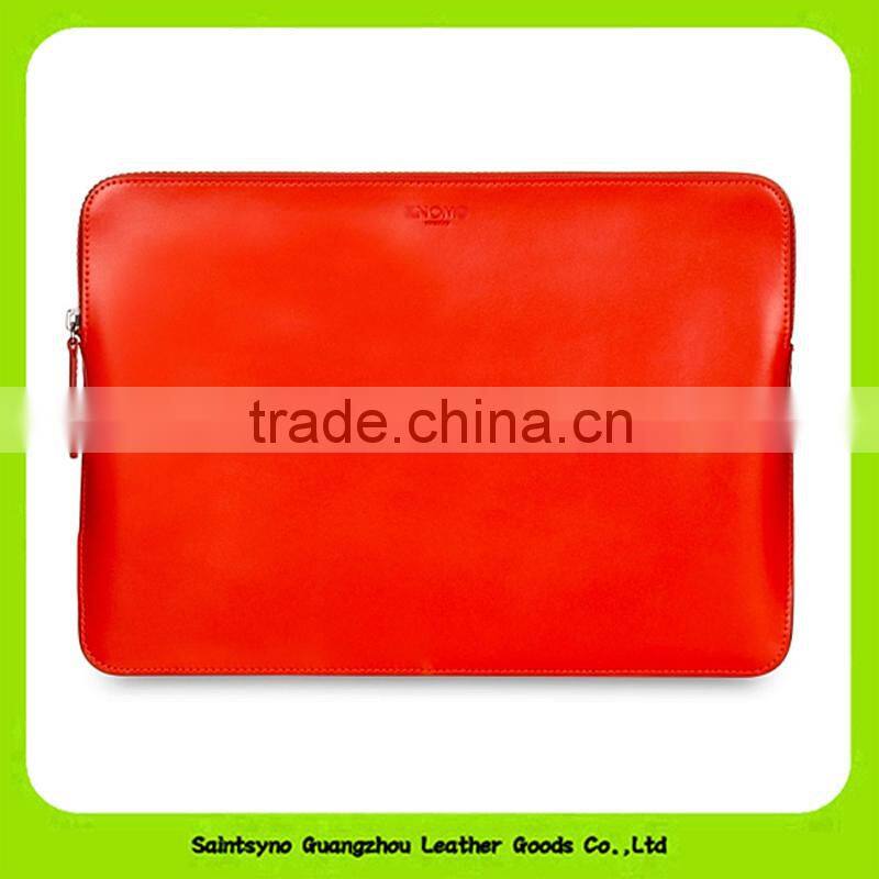 15055 Factory wholesale leather cover case tablet holder with zipper
