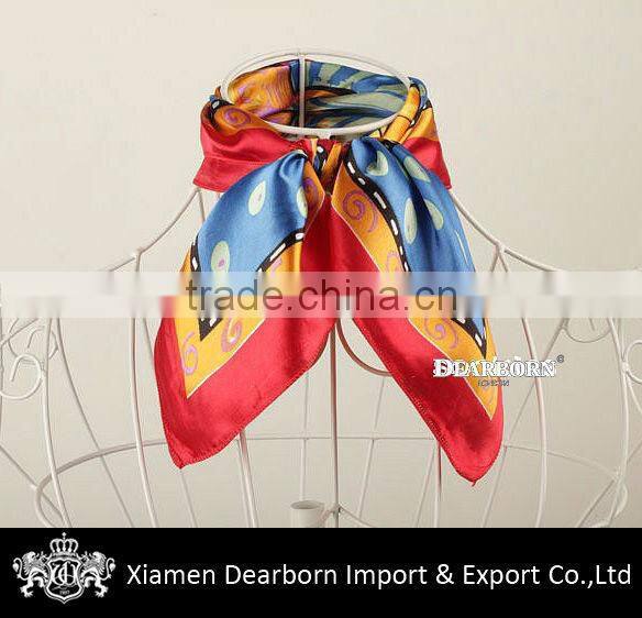 Soft Silk Scarf Maker Custom Design Printing Scarves