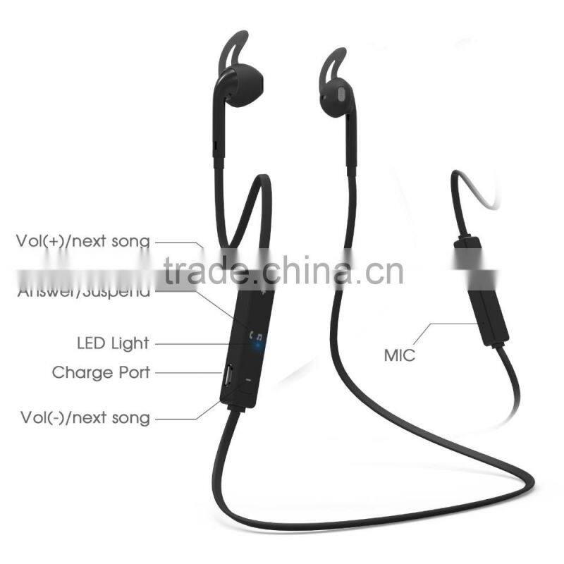 cheap earphone bluetooth sport for mobile phone with Microphone