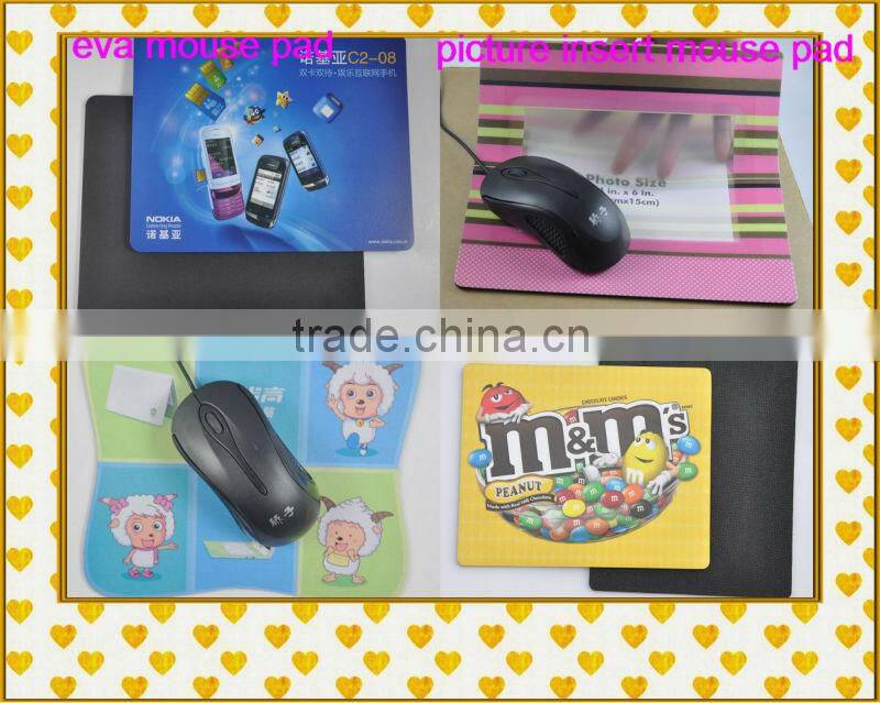 customized large size calander design eva mouse pad guangzhou manufacturer