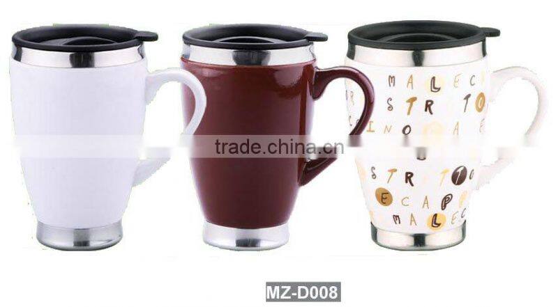 stainless steel ceramic mug