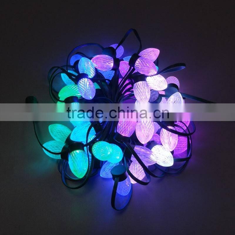 addressable RGB C7 DC12V WS2811 LED Christmas pixel string light