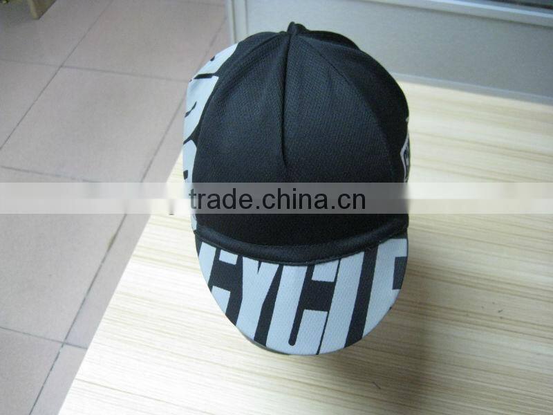 cycling cap polyster material print logo bike hat