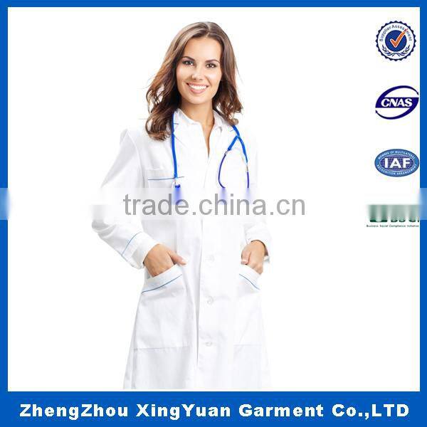Hot Sale Good Quality Breathable Lab Coat/Cotton Polyester Lab Coats/Chemical Lab Coat