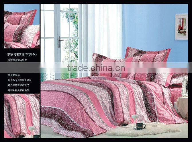 100% polyester fabricbedsheet set,80gsm microfiber ,manufacturer,nantong factory