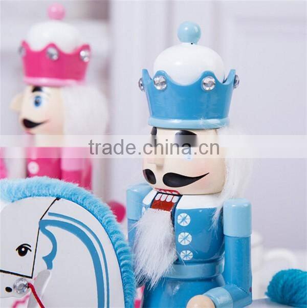 Wooden craft nutcracker christmas decorating