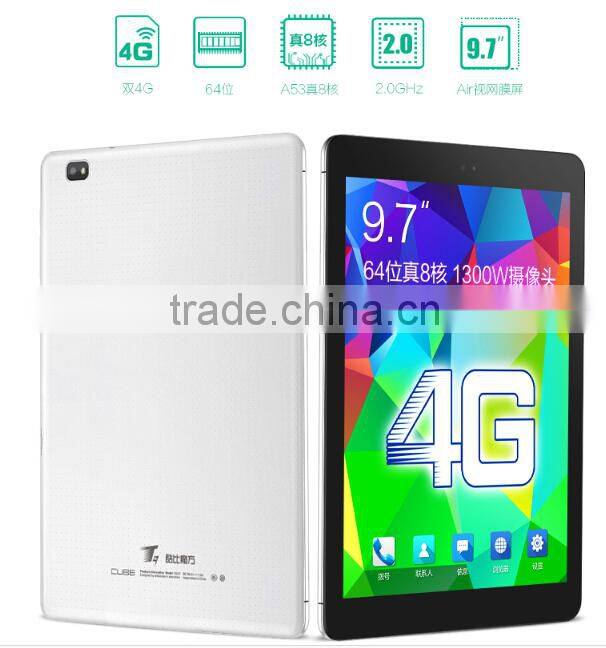 9.7" CUBE T9 MTK8752 Octa Core 4G phone Tablet PC 32GB ROM 2048x1536 Retina Screen 13.0MP GPS Phone Call CUBE T9