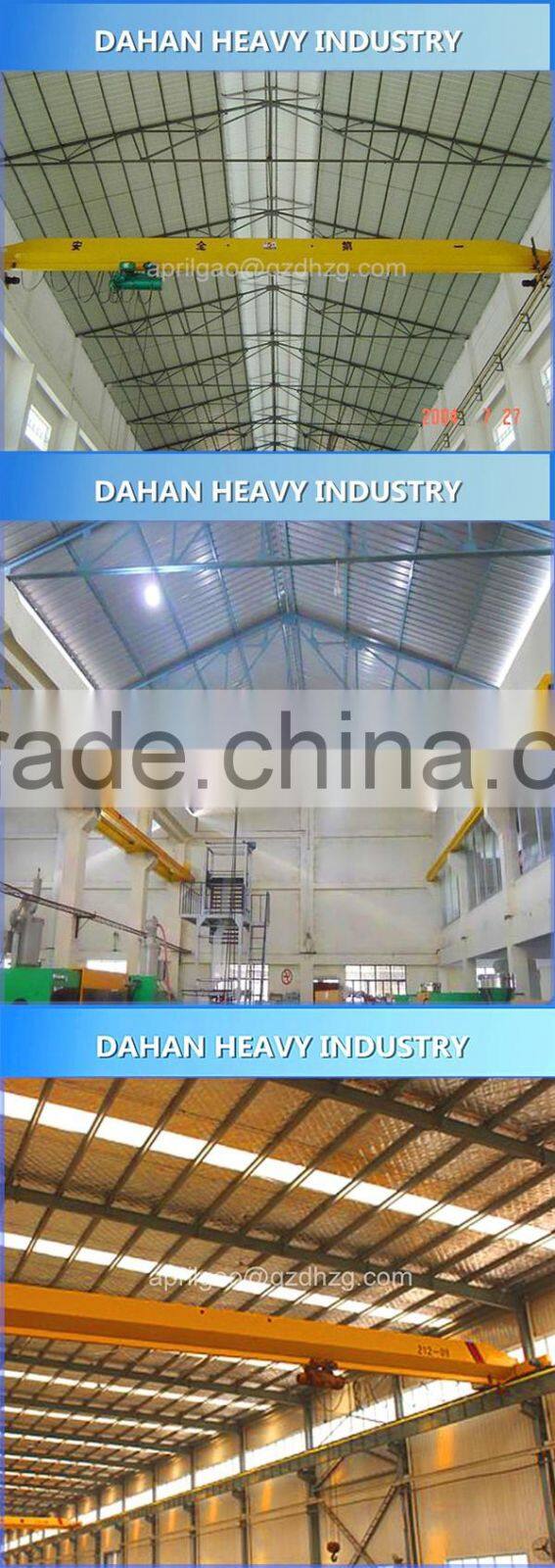 Roof Overhead Traveling Electric Remote Control 5 ton Overhead Crane Price For Sale