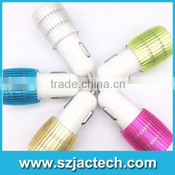 Universal Double 2USB Port Car Charger Adapter For iPhone 5S 6 Plus Samsung ipad