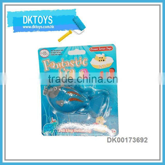 Pull String Plastic Toy Swimming Shark Funny Pull Line Toy