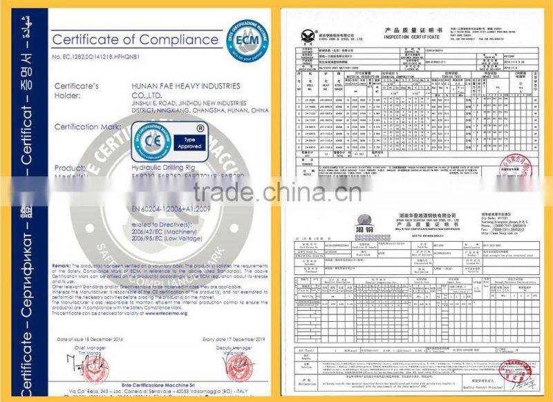 FAECHINA Pilling Rig Equipment ,Double Start Single Flight Straight Helix ,Sand Auger